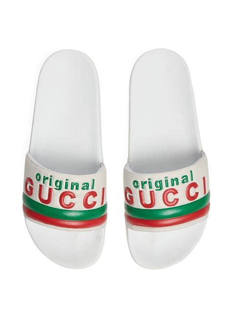 schlappen gucci|gucci slide sandals.